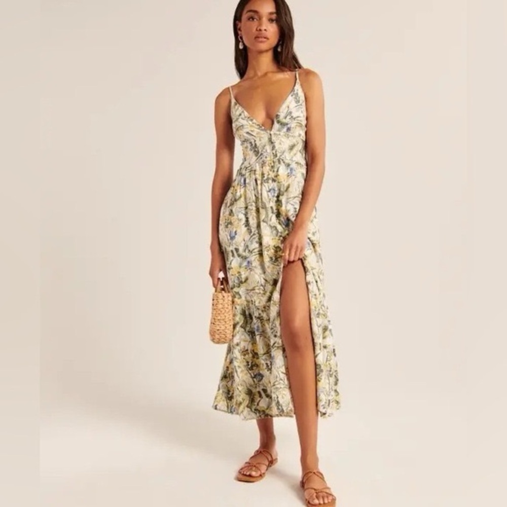 Abercrombie & Fitch Floral Midi Dress